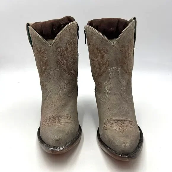 Corral Women's Embroidered Western Pointed Toe Fashion Booties Tan Size US 7 - Picture 4 of 11